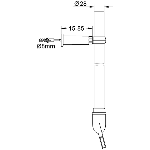 Grohe Spülrohrgarnitur komplett chrom 42041000