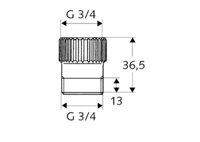 Schell Schlauchplatz-Sicherung für Geräteanschlussarmatur, 3/4", chrom 286050699