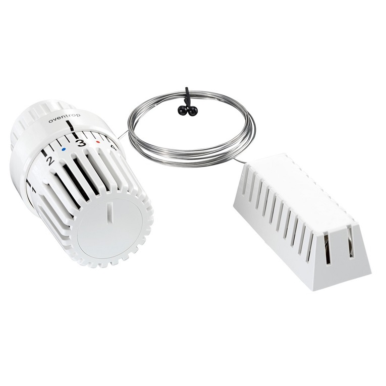 Oventrop Thermostatkopf "Uni LD" 7-28 C, 0 * 1-5, Fernfühler 2m, weiß 1011685