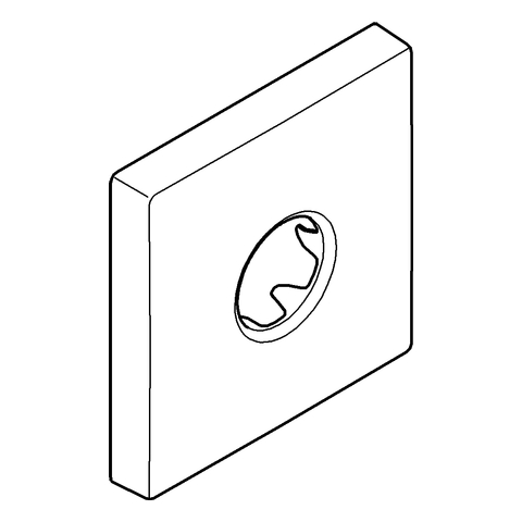 Grohe Rosette chrom für Rainshower Zubehör/ 48118000