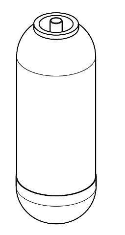 Grünbeck Druckflasche gefüllt GSX, VGX 9 187020e