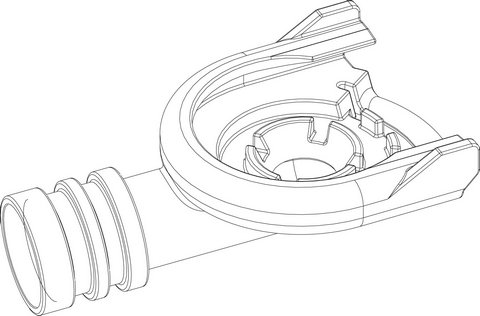 Bosch / Buderus Siphon Anschlussstück 87186470200