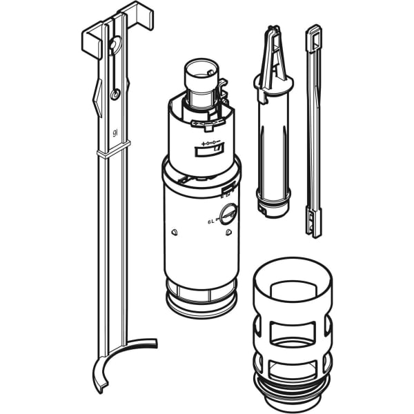 Geberit Heberglocke mit Bassin zu Twinline UP-Spülkasten 8cm 240.559.00.1