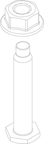 Bosch / Buderus Mutter M6 + Schraube M6x30-5.8 8737709304