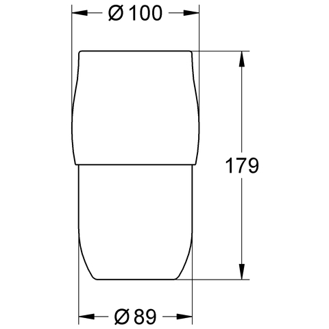 Grohe Ersatzglas für Toilettenbürstengarnitur Chiara 40336000