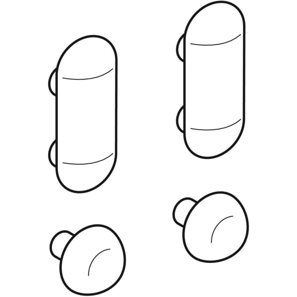 Geberit Set Puffer für WC-Deckel F1 598048000