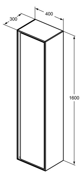 Ideal Standard Glaseinlegeboden Connect Air, für Hoch-Schrank und Halbhoch-Schrank, 230mm EF580RQ