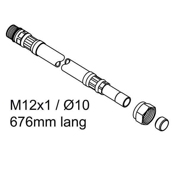 Ideal Standard flexibler Schlauch M12X1, d:10 A861140NU