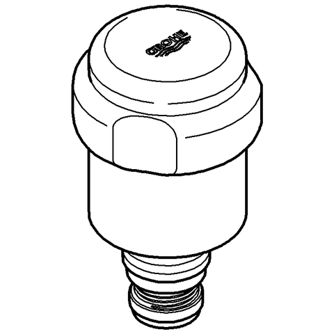 Grohe Oberteil WAS-Griff DN15 mit Rückflussverhinderer chrom 41818000