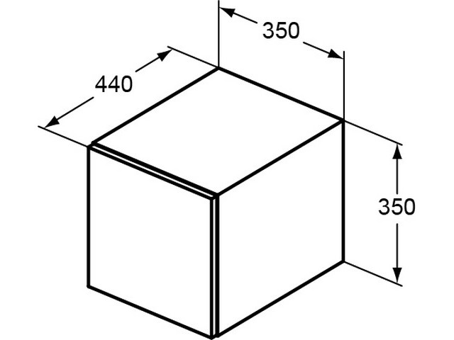 Ideal Standard Glasabdeckplatte Tonic II, für R4307 und R4308 RV120SA