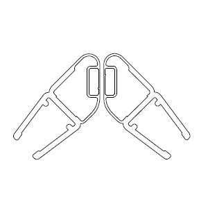 HSK Magnetprofil 45° chrom E100055-90-6Alu-S