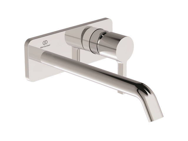 Ideal Standard Wand-Waschtischarmatur JOY, BS2 Ausladung 225mm eckig eckige Rosette, chrom A7381AA