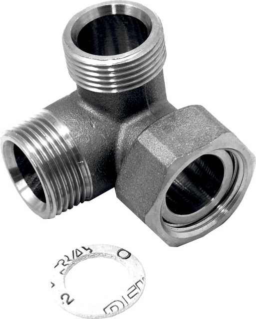 Wolf Winkel 3/4" Flx3/4"AGx3/4"AG für Systemtrennung 2070415