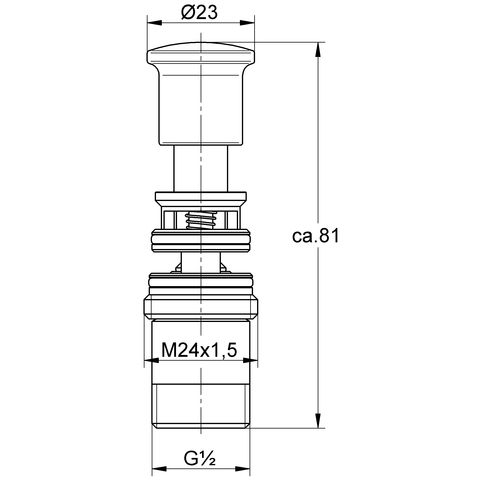 Eichelberg Aufputz-Umstellung vertikal chrom 44043926