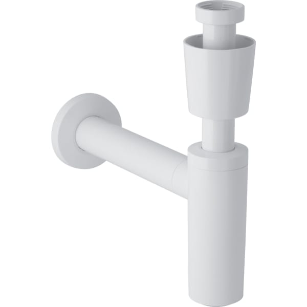 Geberit Tauchrohrgeruchsverschluss für Waschbecken Abgang horizontal, d40, G1 1/2, weiß-alpin 151.026.11.1