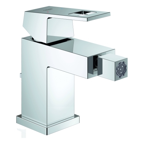 Grohe Eurocube Einhand-Bidetbatterie chrom, mit Zugstangen-Ablaufgarnitur 23138000