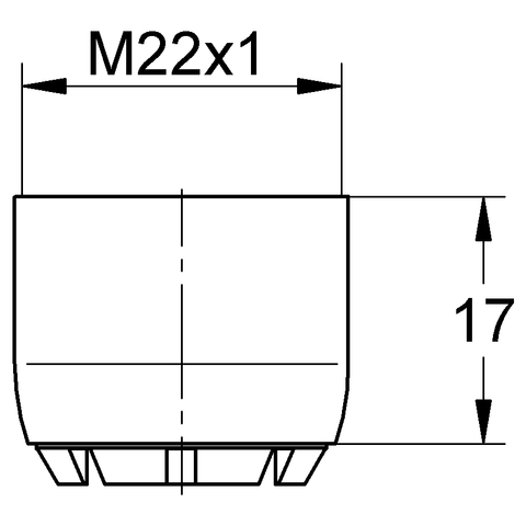 Eichelberg Strahlregler Innengewinde M 22 x 1 chrom 44044726