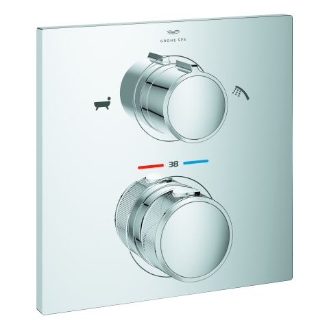 Grohe Thermostatbatterie Allure chrom Fertigmontage-Set für Rapido SmartBox 19446002