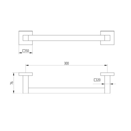 Avenarius Wannengriff 300mm 4203030040