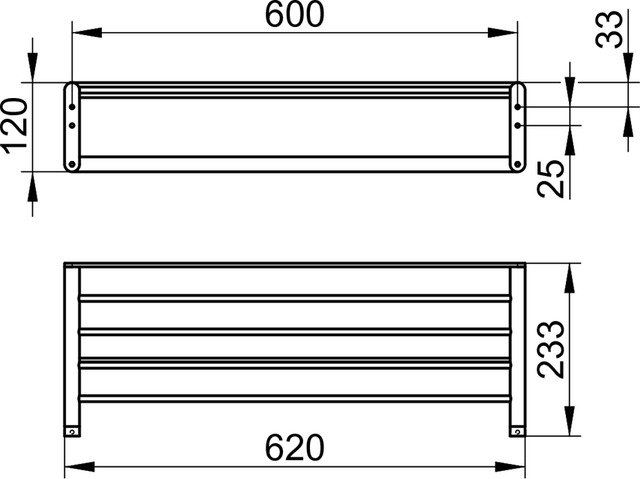 Keuco Handtuchablage Elegance verchromt, 620mm breit 11675010000