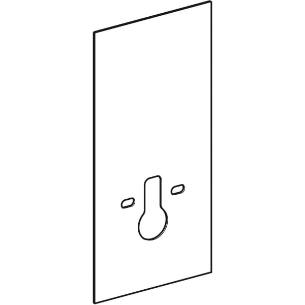 Geberit Frontverkleidung für Monolith für Wand-WC Befestigungs 18 und 23cm Glas schwarz 242.530.SJ.1