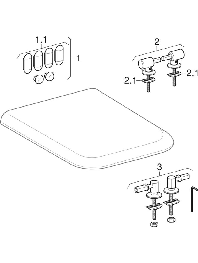 Geberit myDay WC-Sitz, weiß mit Absenkautomatik 575410000