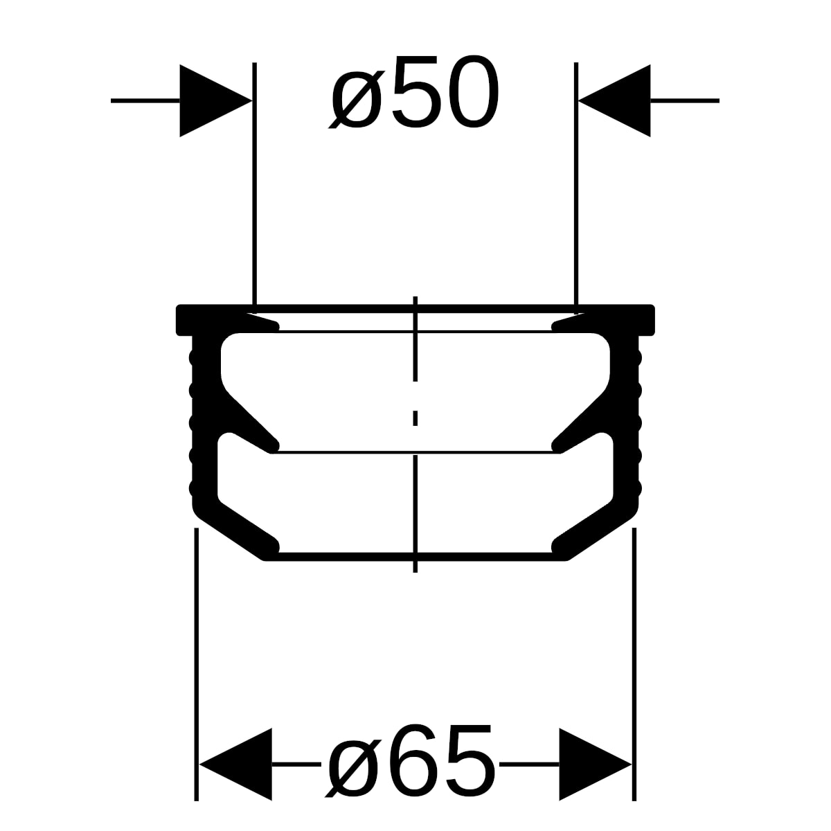 Geberit Manschette d50 894.319.00.1