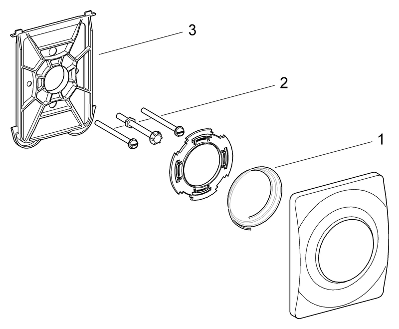 Grohe Urinal-Betätigung Surf mit Druckknopfbetätigung mattchrom 37018P00