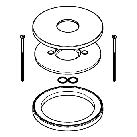 Grohe Rosette und Distanzring für Essence supersteel 46971DC0