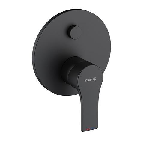 Kludi ZENTA SL UP-Wannenfüll-/Brause Einhandmischer Push eigensicher, mattschwarz 487633965