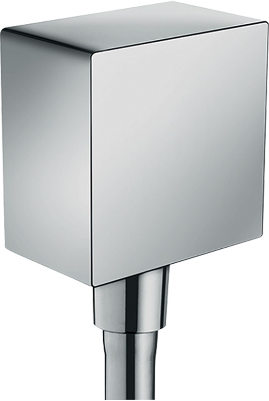 Hansgrohe Schlauchanschluss DN15 Fixfit Square Axor mit Rückflussverhinderer chrom 36732000