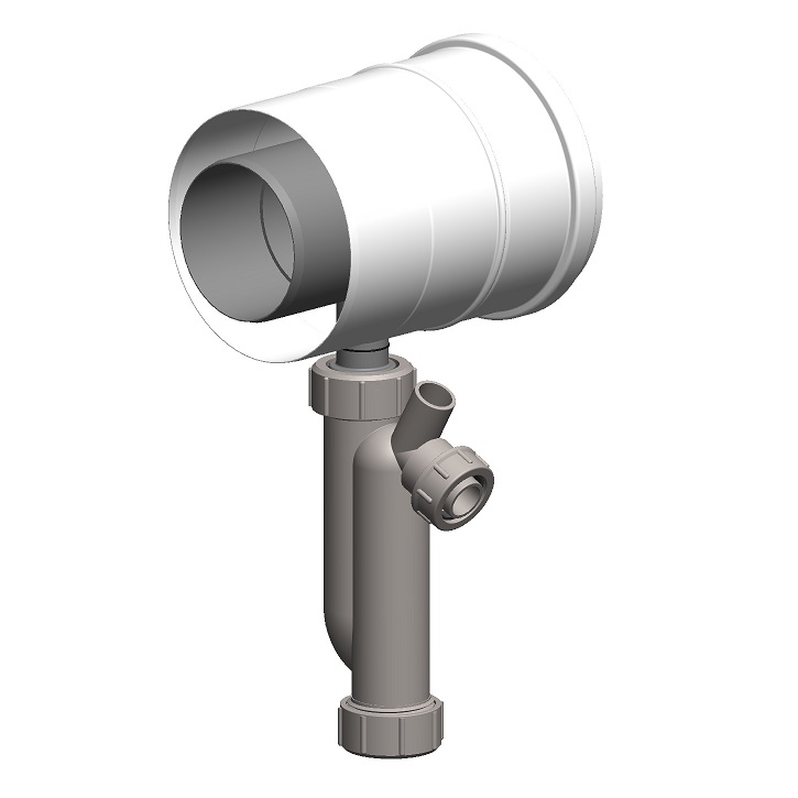 Atec PolyTwin Kondensatablauf DN110/160 mit Siphon 3548