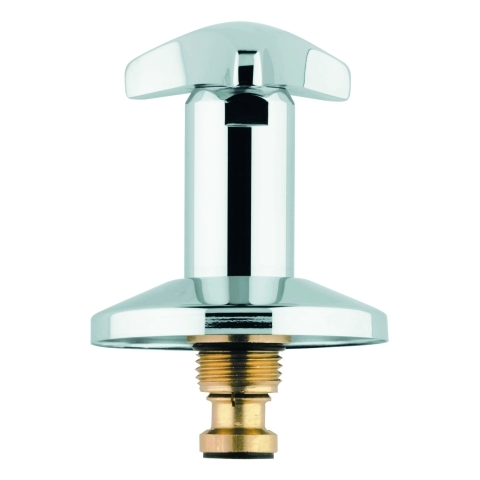 Grohe Oberteil für Unterputz-Ventile Trecorn Griff mit Markierung blau 1/2" chrom 11501000
