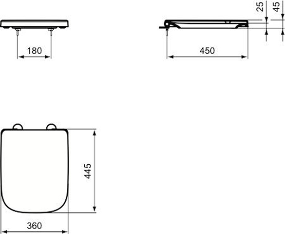 Ideal Standard WC-Sitz i.life A Softclosing weiß T453101