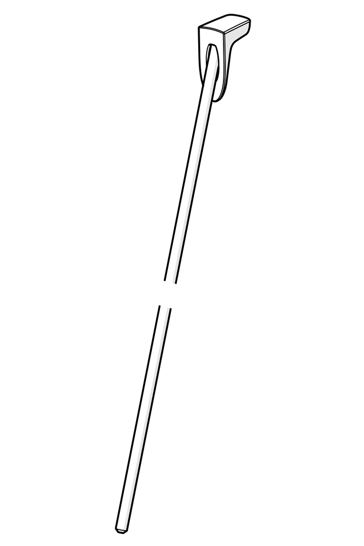 Hansa Zugstange mit Knopf chrom 59914477