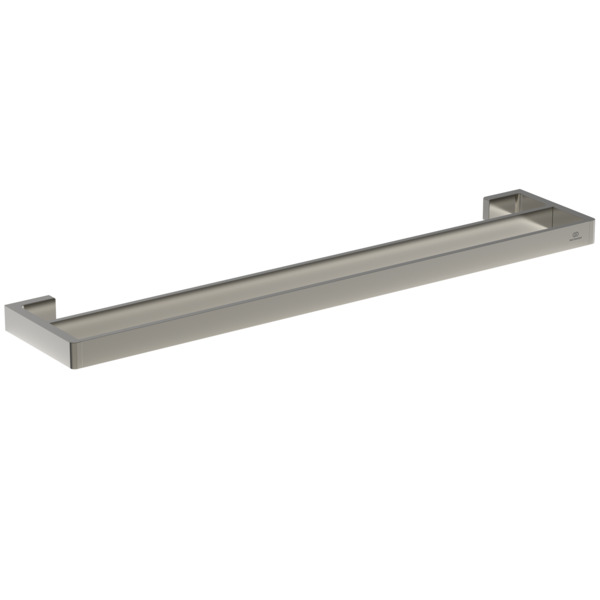 Ideal Standard doppelte Handtuchhalter Conca Cube, 600mm, eckig, silber T4500GN