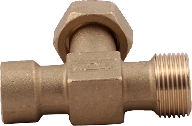 Wolf Fitting T-Stück 3/4"AG - 3/4"M - 1/2"IG 207027599