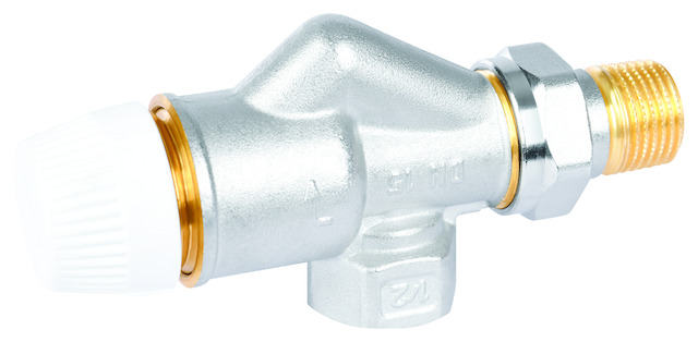Resideo Thermostatventil H, Axial, 3/4" Messing vernickelt V2050AH020A