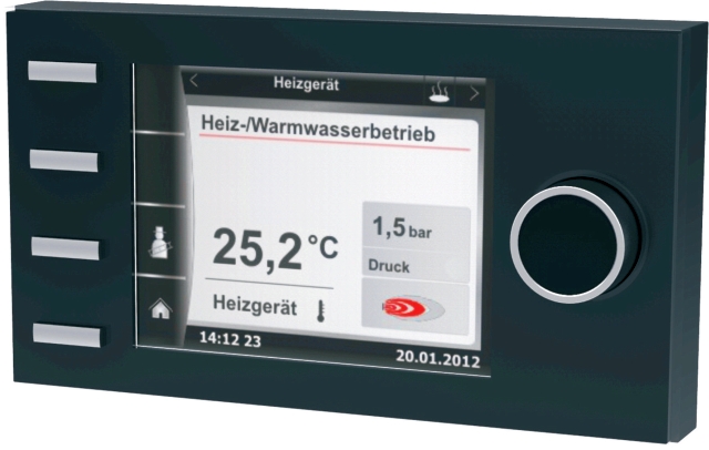 Wolf Bedienmodul BM-2 inkl. Außenfühler schwarz, für Regelungssystem WRS 2745304