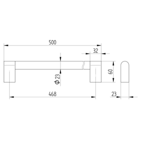 Avenarius Badetuchhalter 50cm 9003050010