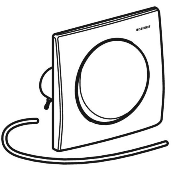 Geberit Mambo Betätigungsplatte für Urinal-Steuerung mit pneumatischer Spülauslösung 241.164.00.1