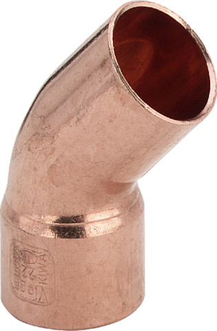 Viega Bogen 45 Grad 95040 in 54mm Außenlötende Kupfer 114916