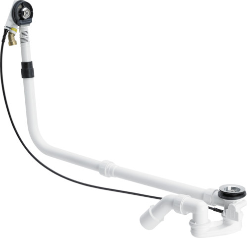 Viega Ab-und Überlauf Multiplex Trio 6161.72 in 1070mmxDN40/50 verchromt 727987