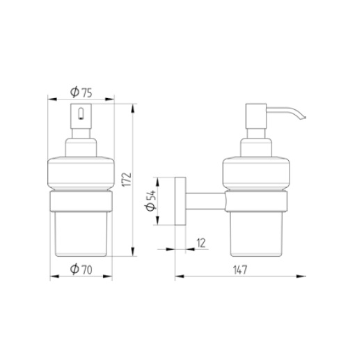 Avenarius Seifenspender Füllmenge 200ml 2001300010