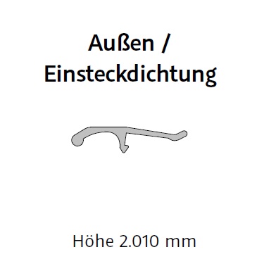 HSK Außendichtung, Länge 2.010mm E100166