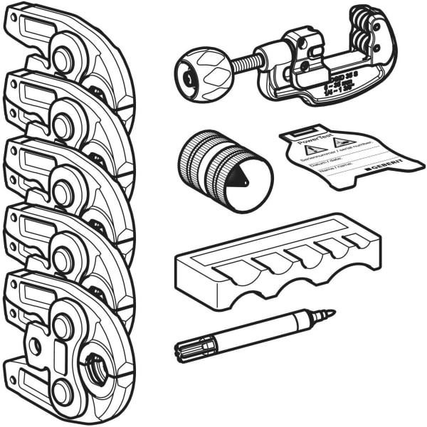 Geberit Mapress Pressbackenset d12/15/22-35 Geberit Kompatibilität (1) 690.195.00.1