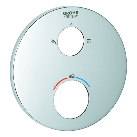 Grohe Rosette rund für Thermostat-Fertigmontagesets chrom 49074000