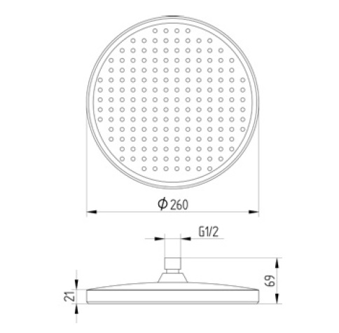 Avenarius TenderDrop-Regenbrause chrom 9006929010