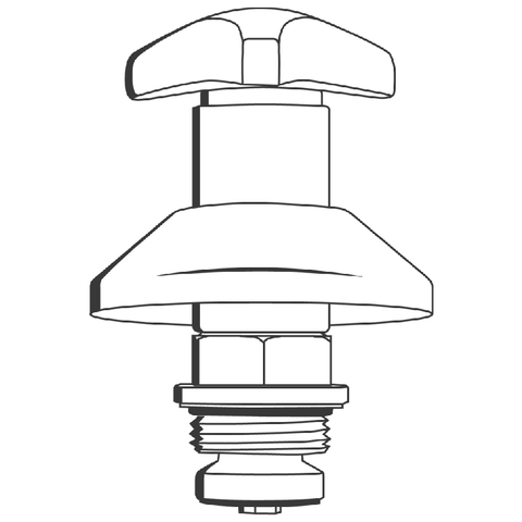 Grohe Oberteil für Unterputz-Ventile Trecorn Griff mit Markierung rot 1" chrom 11508000