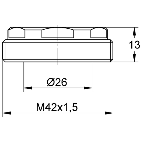 Eichelberg Zentralverschraubung für Kartuschen K40mm 44042200